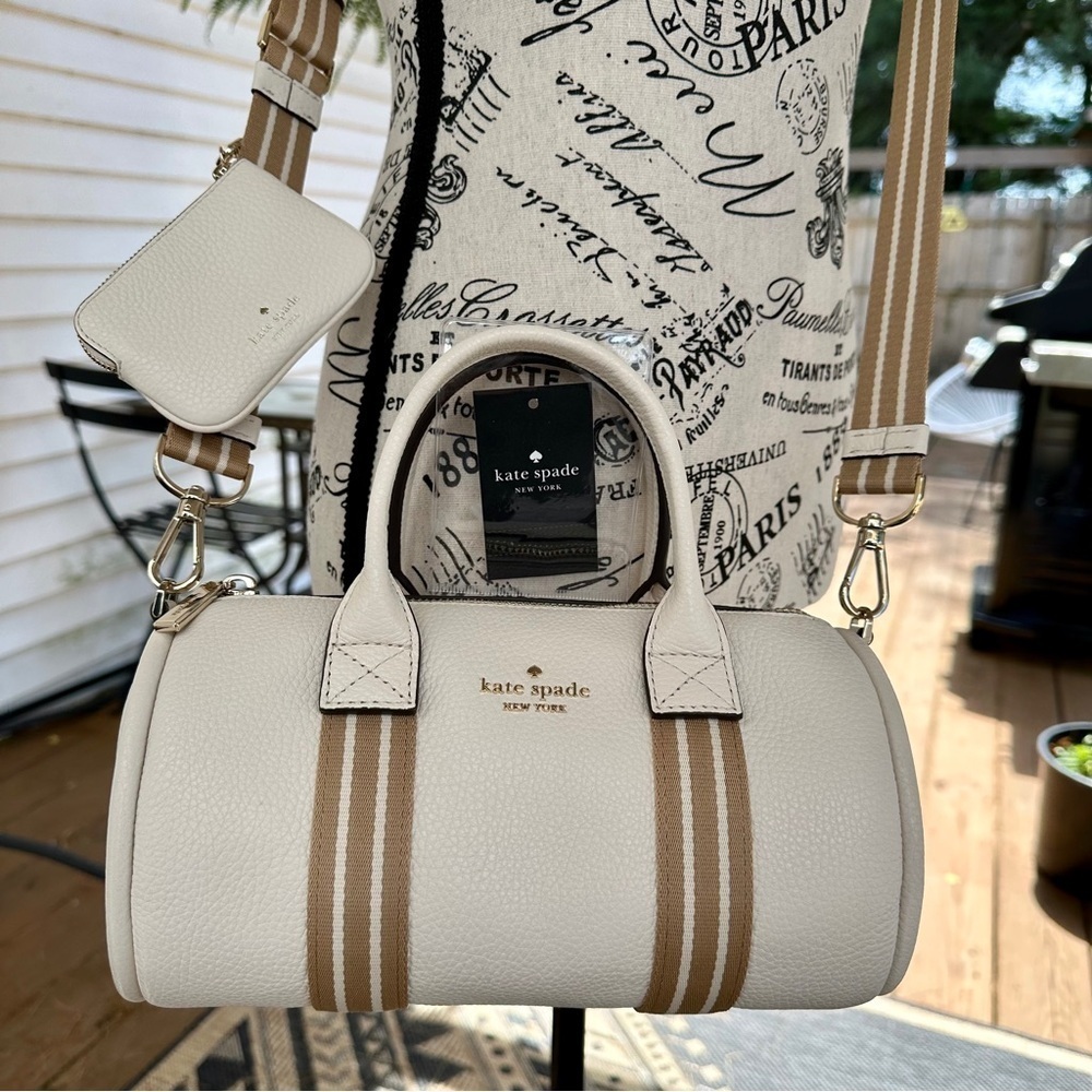 Kate Spade White and Tan Women's Bag Set NWT UNCLUDED BUT NEVER WORN - Picture 8 of 15